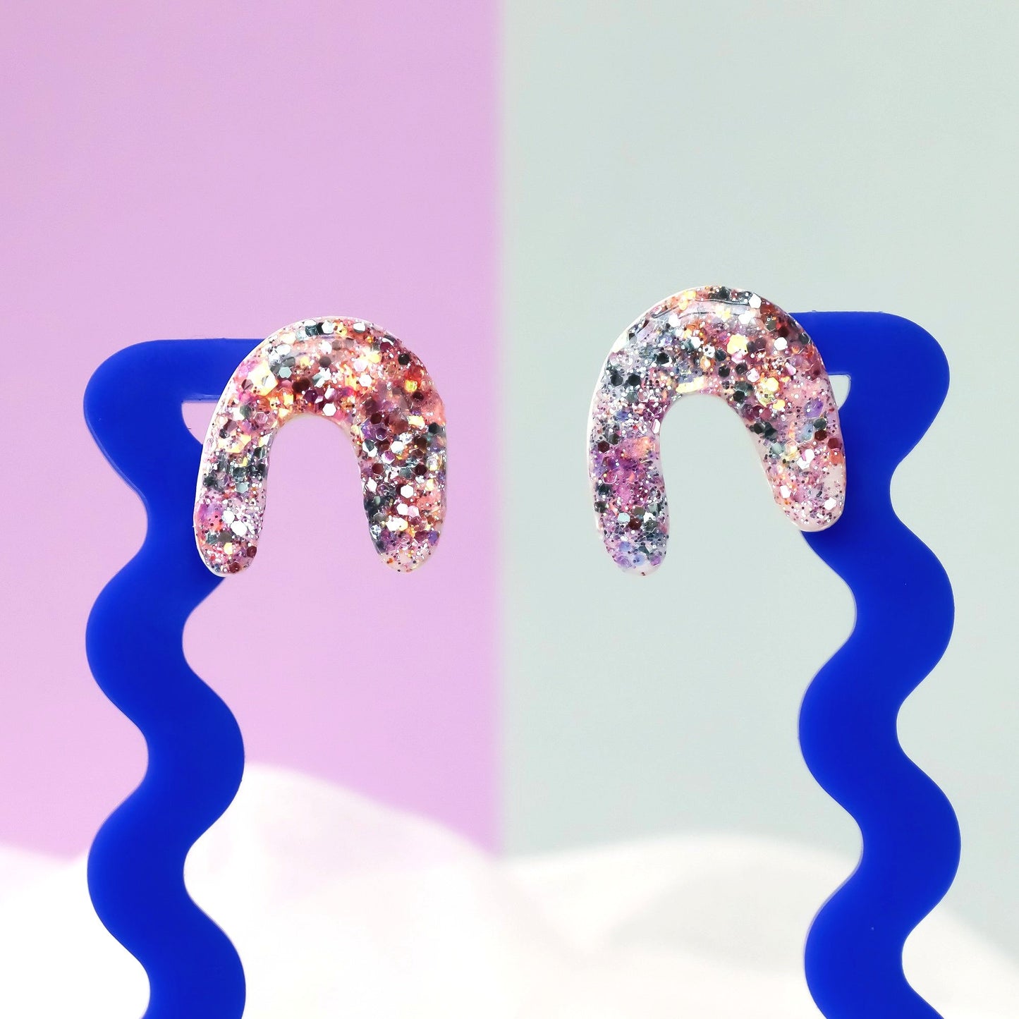Glittery Unicorn Arch Studs