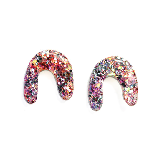 Glittery Unicorn Arch Studs