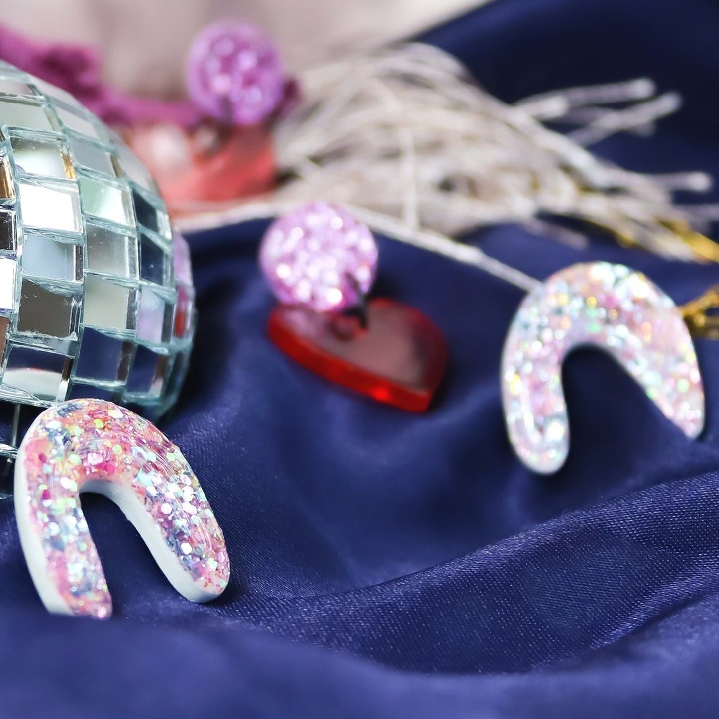 Glittery Unicorn Arch Studs
