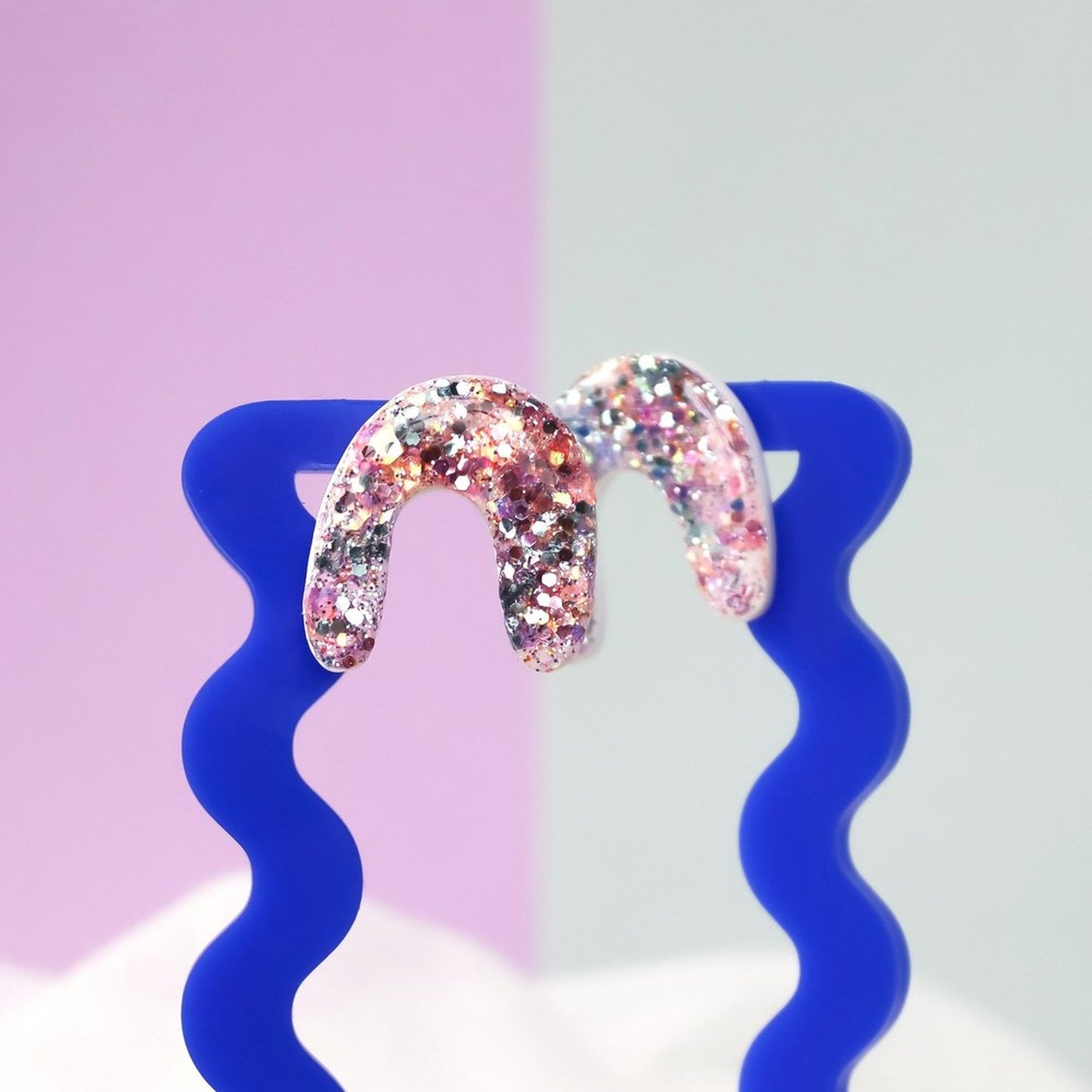 Glittery Unicorn Arch Studs