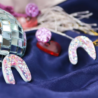 Glittery Unicorn Arch Studs